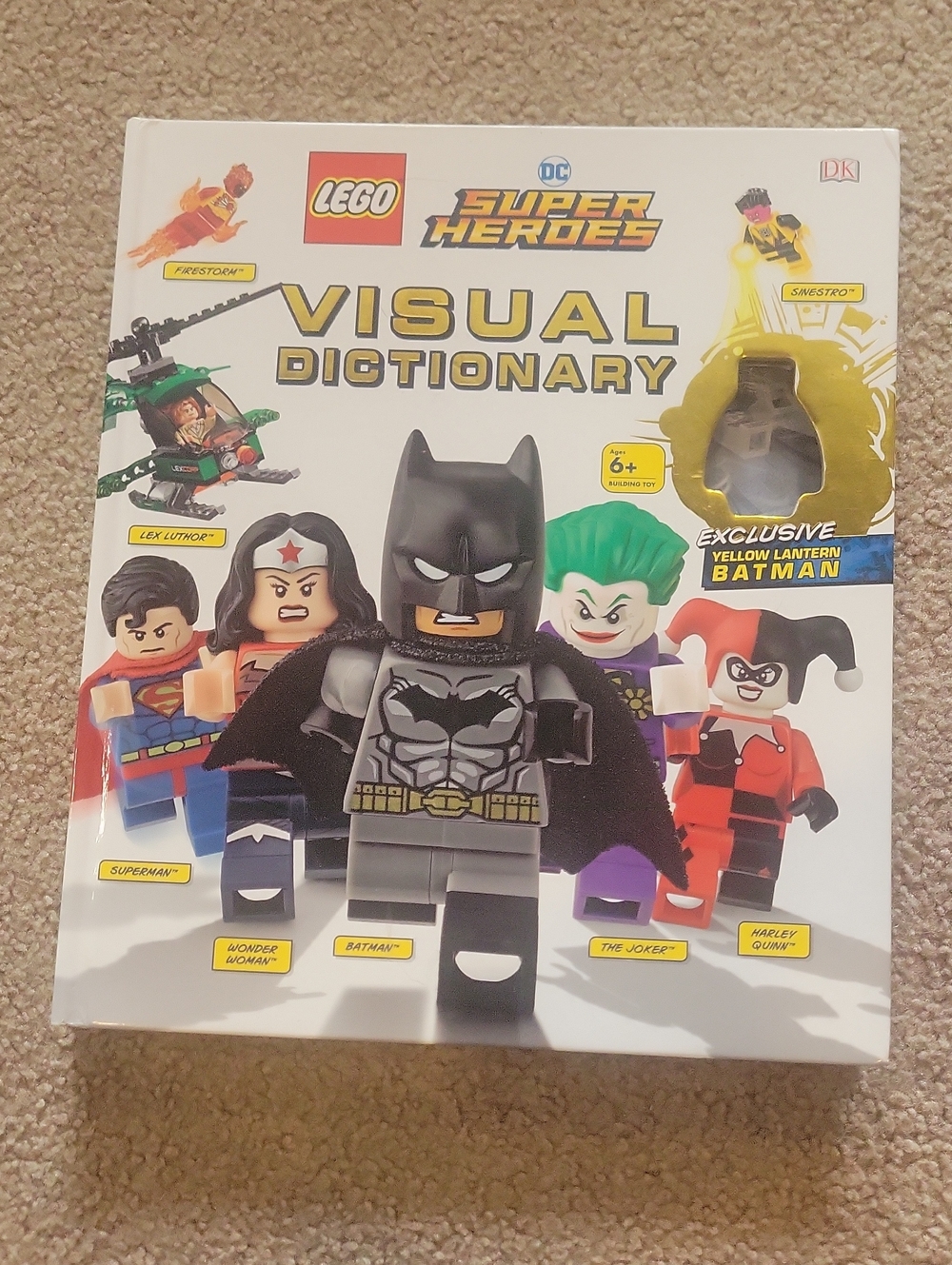LEGO DC Super Heroes Visual Dictionary - White with Multicolor Minifigures